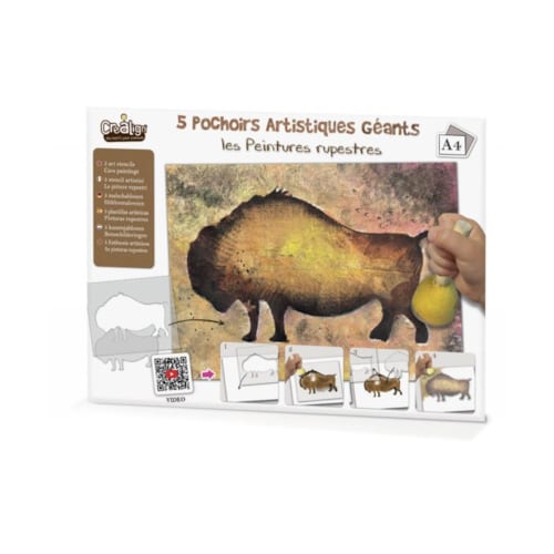 Crea Lign - 5 pochoirs artistiques géants