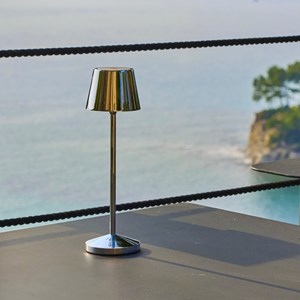 Lampe de table sans fil argent emily