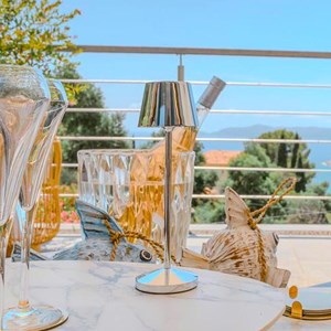 Lampe de table sans fil argent emily