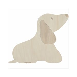 Lampe murale marley en bois, marron