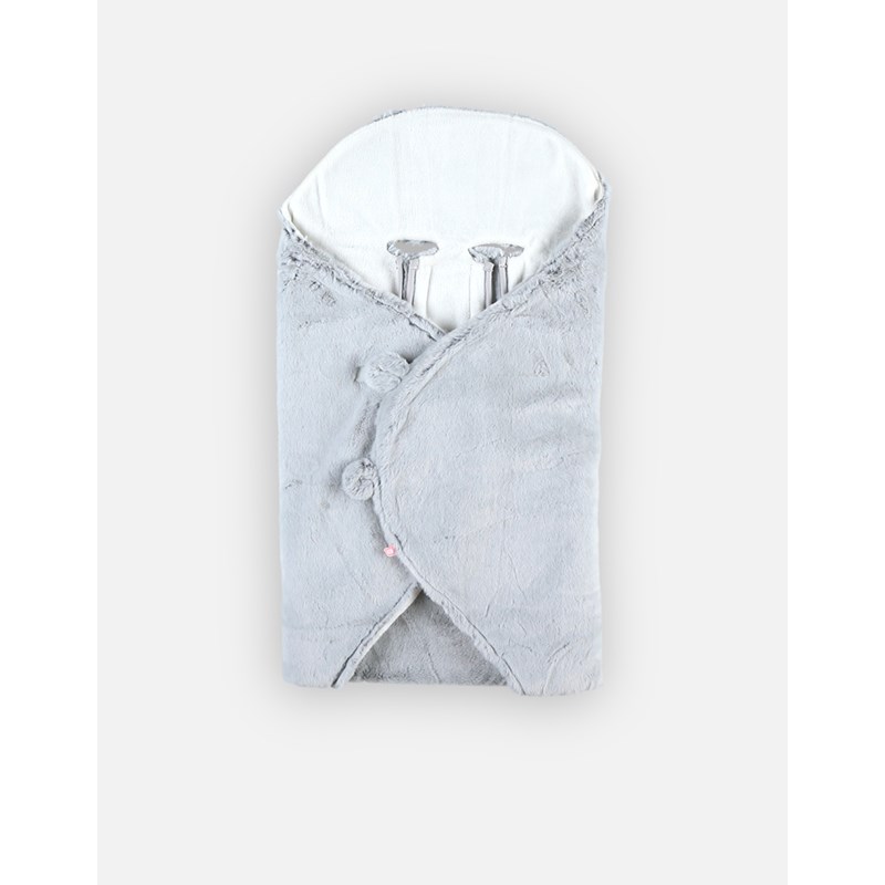 Noukies - Couverture promenade fausse fourrure