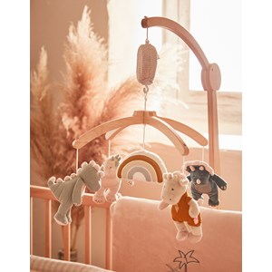 Mobile musical en bois tso