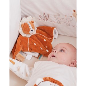 Doudou babou en veloudoux, caramel