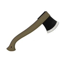 Hache de camping mora vert