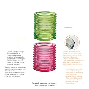 Lot de 2 photophores buzz buzz couleur