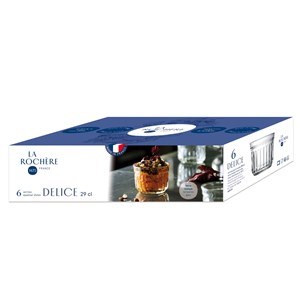 Lot de 6 verrines gm, delice