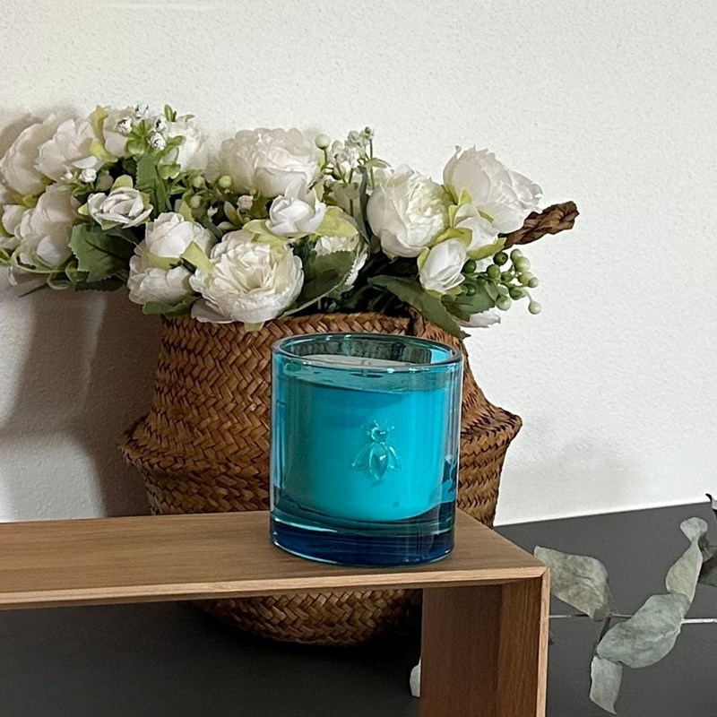 Bougie fleur d'azur