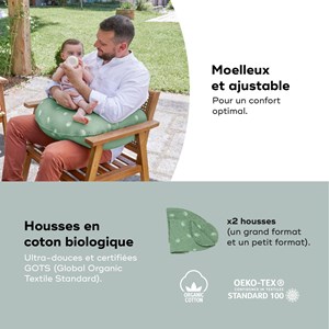 Coussin de grossesse b.love 2 en 1 green Vert