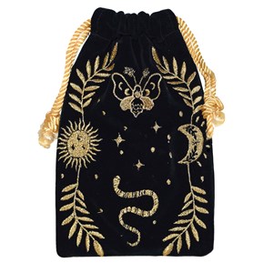 Bourse pour cartes de tarot verte