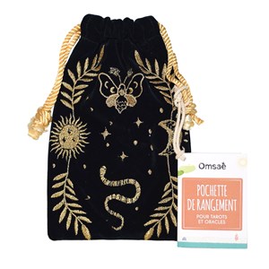 Bourse pour cartes de tarot verte