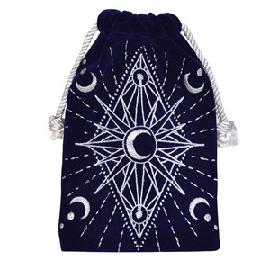 Bourse pour cartes de tarot bleue