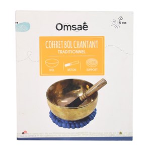 Coffret bol chantant traditionnel 18 cm