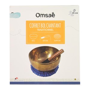 Coffret bol chantant traditionnel 20 cm