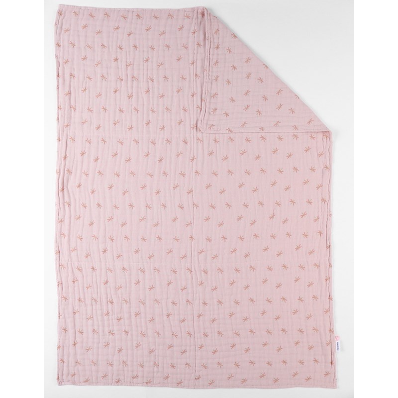 Noukies - Couverture libellules en mousseline