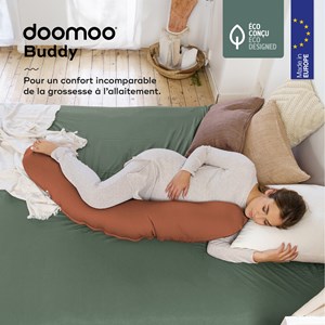 Coussin de grossesse doomoo buddy kaki Orange