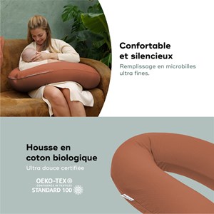 Coussin de grossesse doomoo buddy kaki Orange