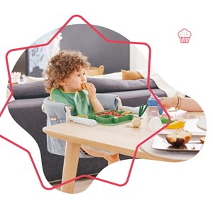 Siège de table pour bébé ultra compact