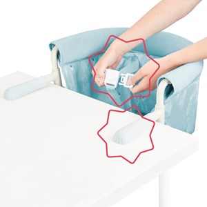 Siège de table pour bébé ultra compact
