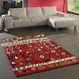 Tapis berbère style 80x150 rouge