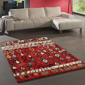 Tapis berbère style 80x150 rouge