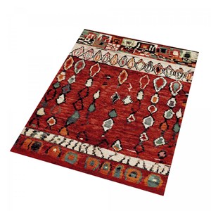 Tapis berbère style 160x230 rouge