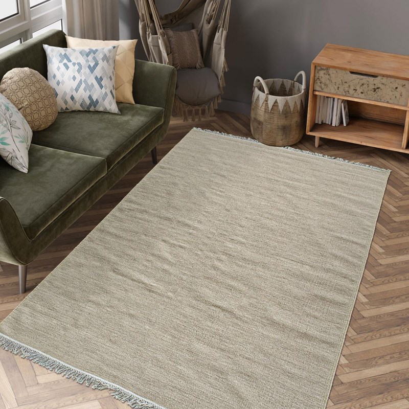 Un Amour de Tapis - Tapis kilim 140x200 beige