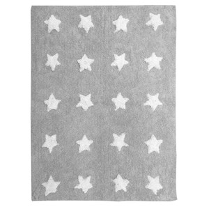 Tapis enfant 140x140 rond gris