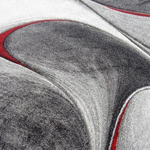 Tapis salon 200x290 rouge