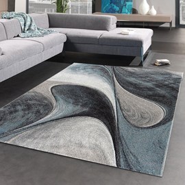 Tapis salon 120x170 bleu