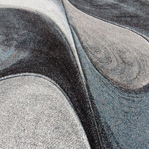 Tapis salon 200x290 bleu