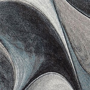 Tapis salon 140x140 rond bleu