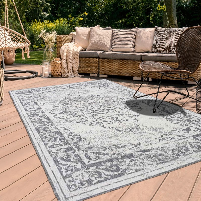 Un Amour de Tapis - Tapis exterieur 160x230 argent