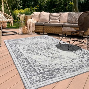 Tapis exterieur 200x290 argent
