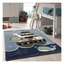 Tapis enfant 60x110 bleu