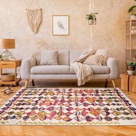Tapis berbère style 240x340 multicolore