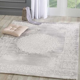 Tapis orient style 80x300 gris