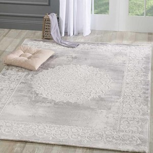 Tapis orient style 80x300 gris
