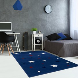 Tapis enfant 190x280 bleu
