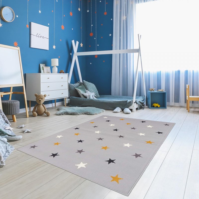 Un Amour de Tapis - Tapis enfant 60x110 gris