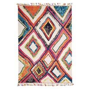 Tapis berbère style 200x290 multicolore