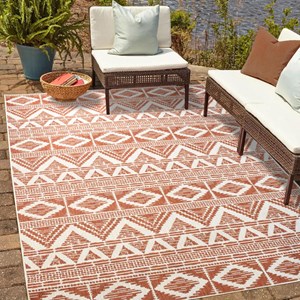 Tapis exterieur 200x290 rouge