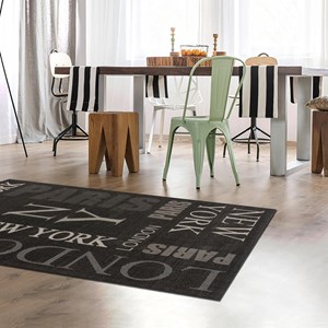 Tapis salon 160x230 gris