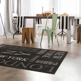 Tapis salon 200x290 gris
