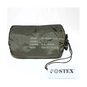 Poncho fostex ripstop-taille unique-vert