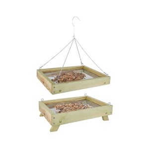 Mangeoire au sol pour oiseaux sauvages