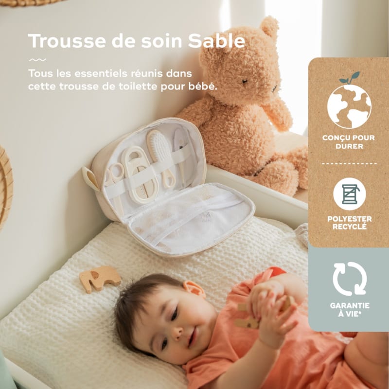 Trousse de soin 9 accessoires sable (Babymoov) - Image 1
