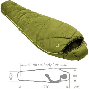 Sac de couchage vaude sioux 1000 ii syn