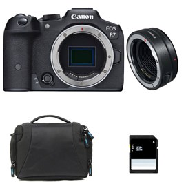 Canon eos r7 + sac + carte sd 8 go + bague ef-eos r