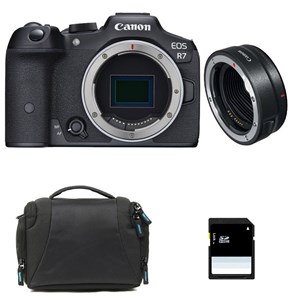 Canon eos r7 + sac + carte sd 8 go + bague ef-eos r