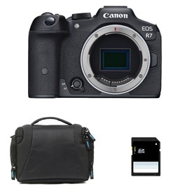 Canon eos r7 nu + sac + carte sd 8 go